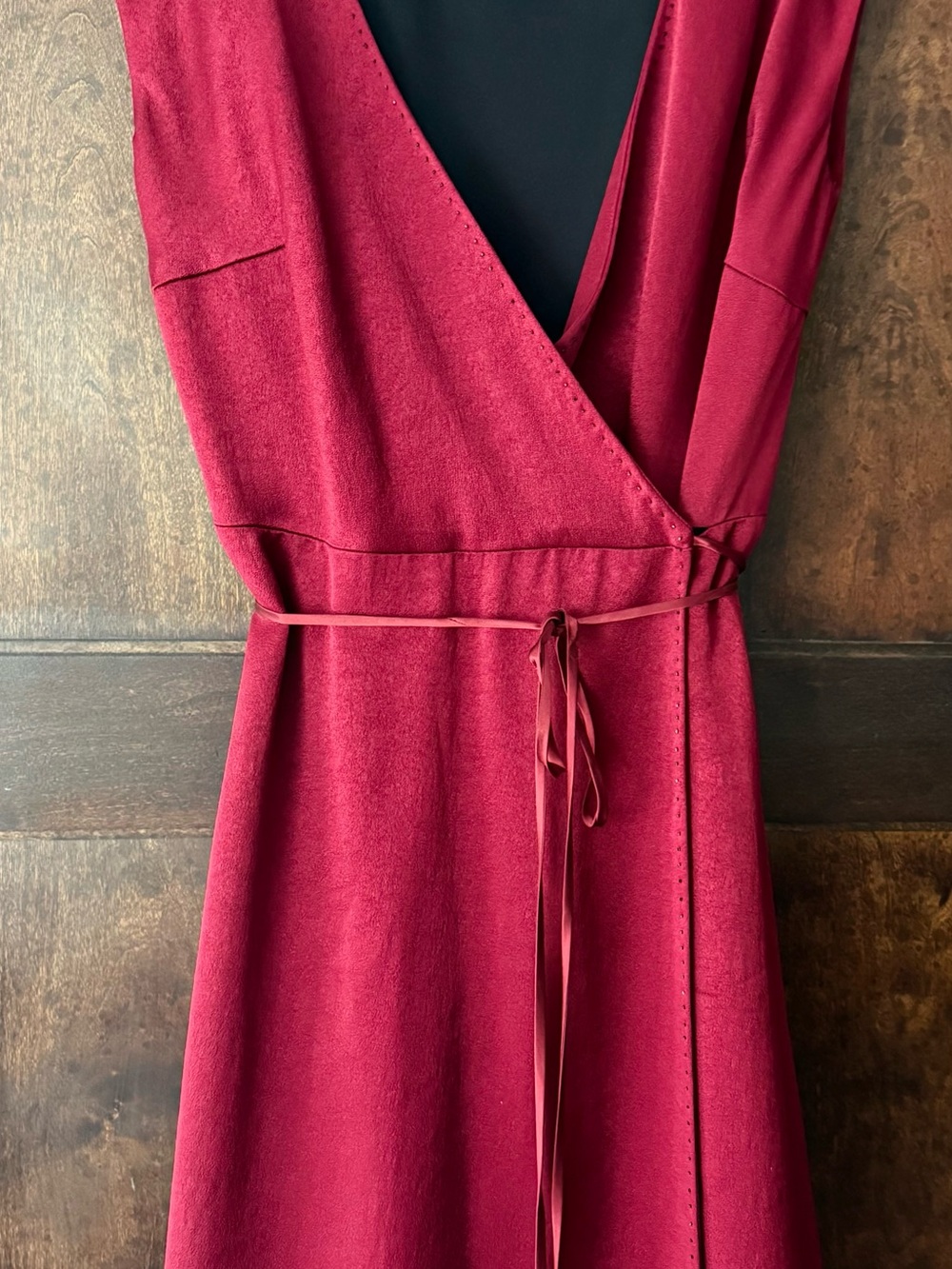 Marc Jacobs Deep Wine Red Wrap Dress with Tie